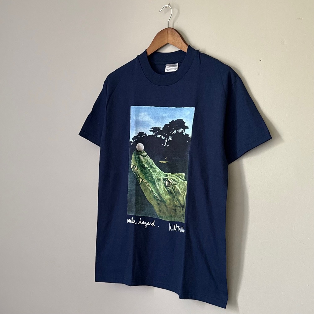 Vintage 90s Will Bullas Water Hazard Gator Golf T-Shirt Size M